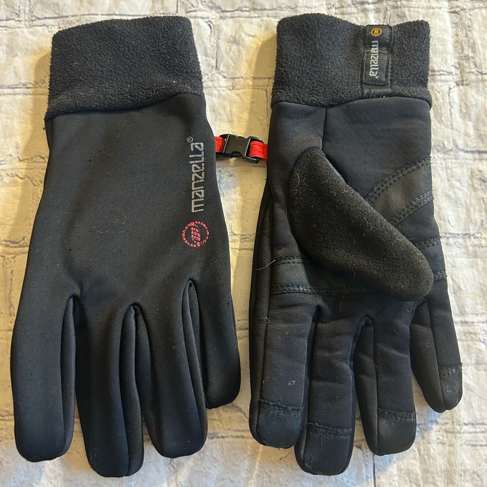 MANZELLA EVOLUTION W2 WARMER OUTDOORS MENS BLACK GLOVES SIZE MEDIUM
